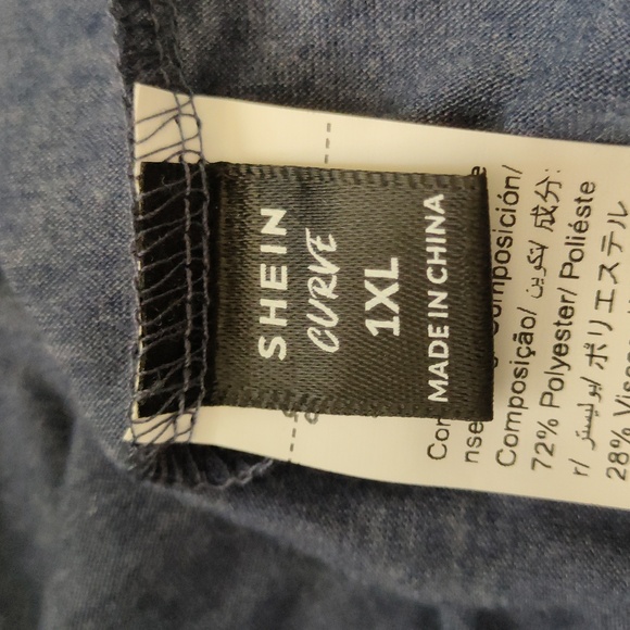 Raglan Lace Long Sleeves Top 1XL - Picture 5 of 6